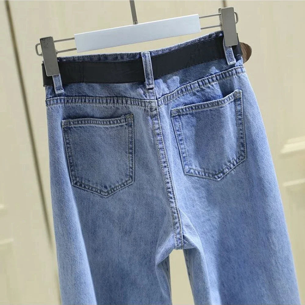 jeans women's spring 2023 new loose high waist slim nine Harlan pants tide korean fashion pantalones holgados mujer y2k