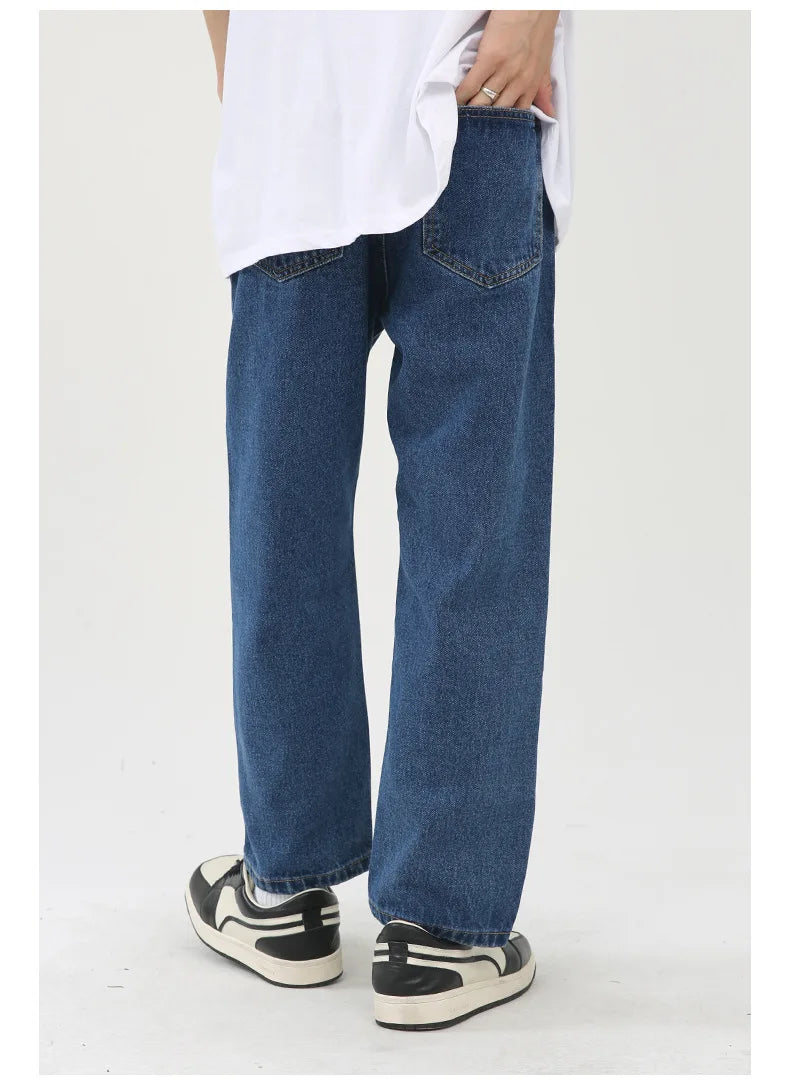 2026 Women's Fashion Basic Jeans Trendy Casual Straight-Leg Vintage Cropped Jeans Commute Shopping Vacation Wear