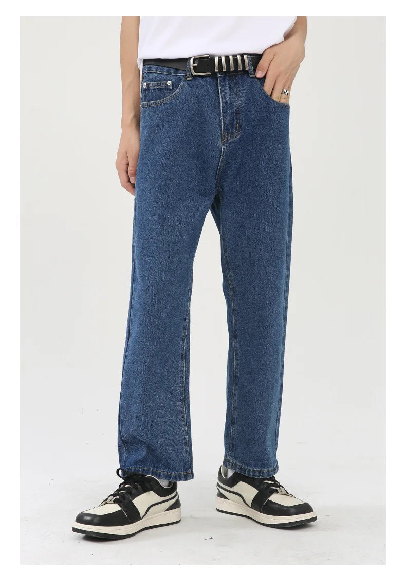 2026 Women's Fashion Basic Jeans Trendy Casual Straight-Leg Vintage Cropped Jeans Commute Shopping Vacation Wear