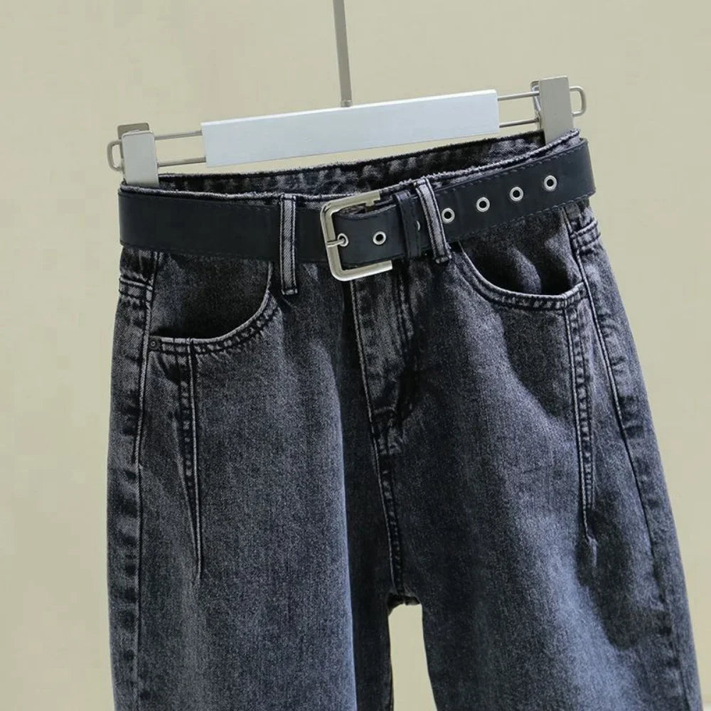jeans women's spring 2023 new loose high waist slim nine Harlan pants tide korean fashion pantalones holgados mujer y2k