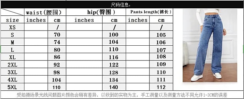 2025 new European and American high-waisted water-washed women's jeans long fashionable and versatile straight-leg pants