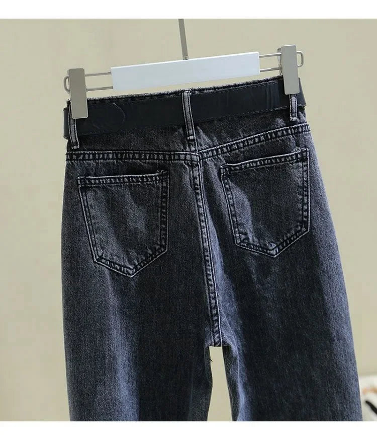 jeans women's spring 2023 new loose high waist slim nine Harlan pants tide korean fashion pantalones holgados mujer y2k