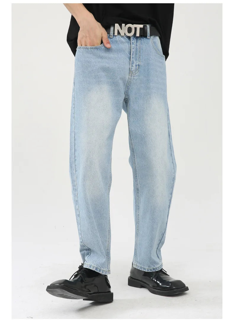 2026 Women's Fashion Basic Jeans Trendy Casual Straight-Leg Vintage Cropped Jeans Commute Shopping Vacation Wear