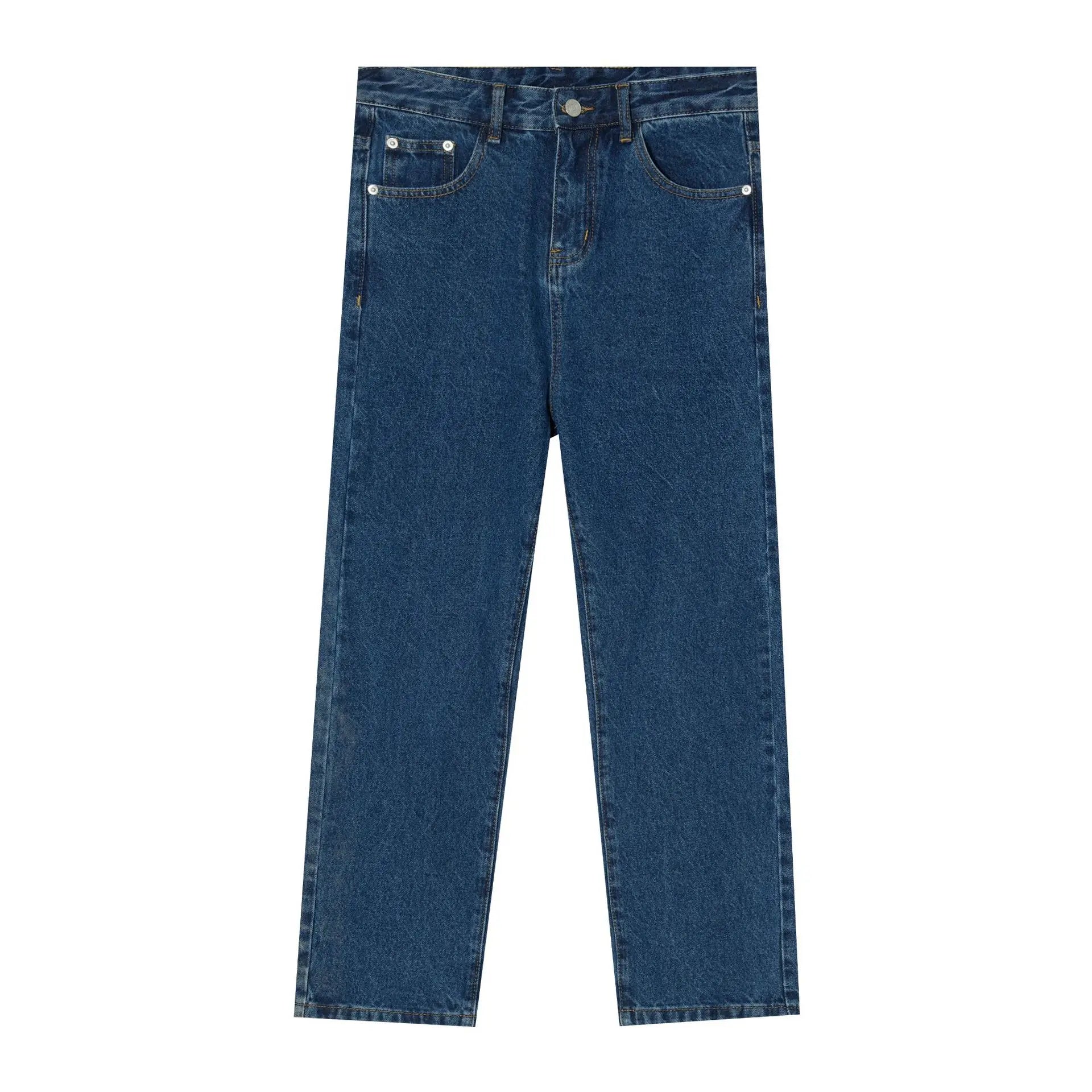 2026 Women's Fashion Basic Jeans Trendy Casual Straight-Leg Vintage Cropped Jeans Commute Shopping Vacation Wear