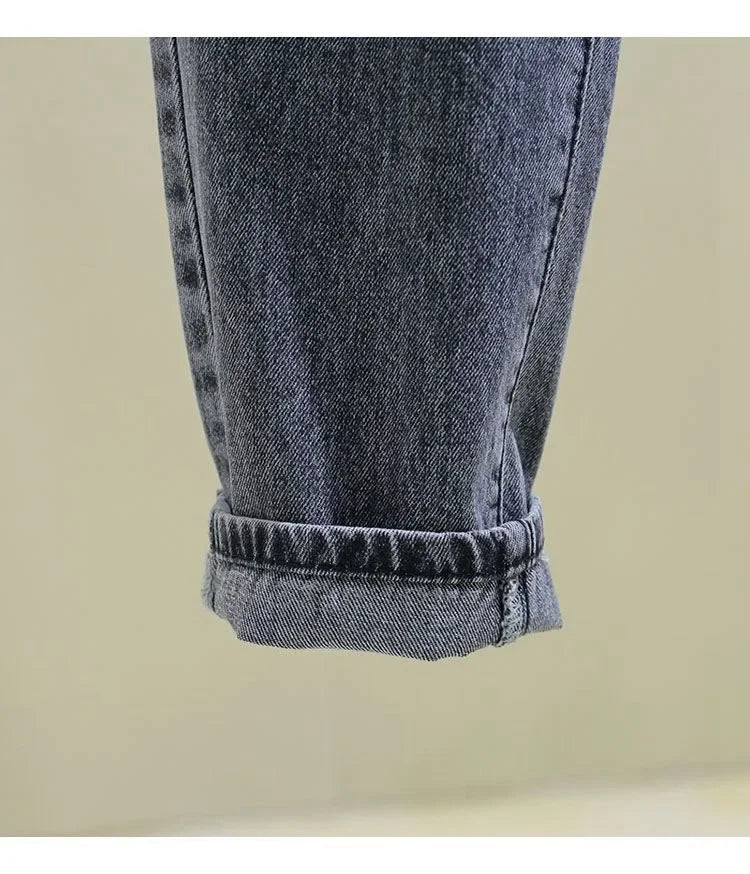 jeans women's spring 2023 new loose high waist slim nine Harlan pants tide korean fashion pantalones holgados mujer y2k