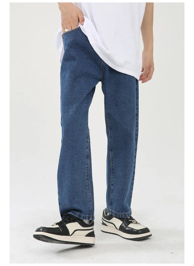 2026 Women's Fashion Basic Jeans Trendy Casual Straight-Leg Vintage Cropped Jeans Commute Shopping Vacation Wear