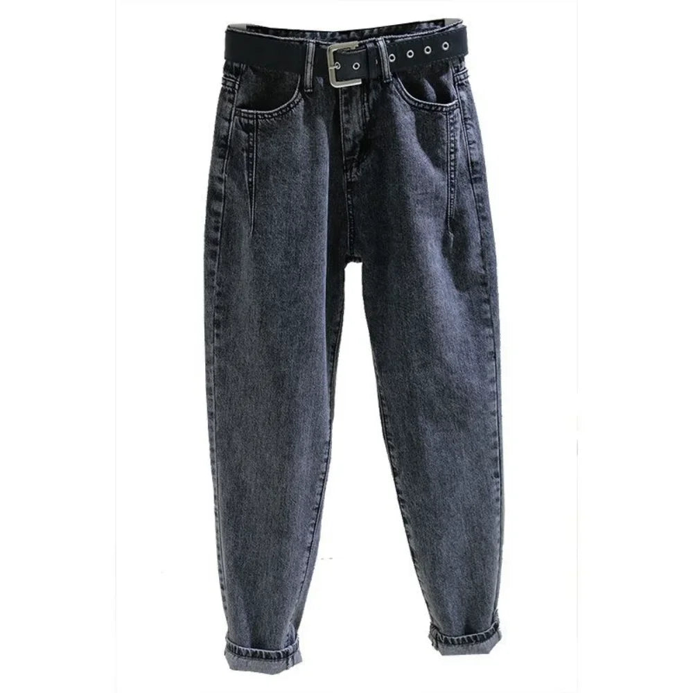 jeans women's spring 2023 new loose high waist slim nine Harlan pants tide korean fashion pantalones holgados mujer y2k